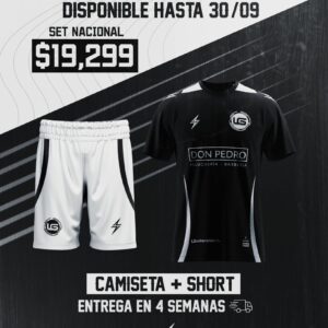 Paquete Oro Camiseta + short Personalizable